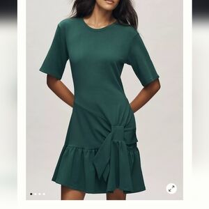 Chic Forest Green Midi Dress